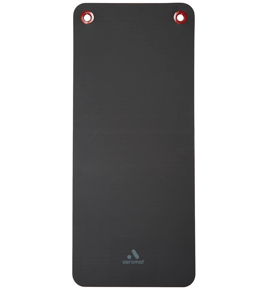 AeroMat Elite 0.5" Workout Mat With Eyelet Black