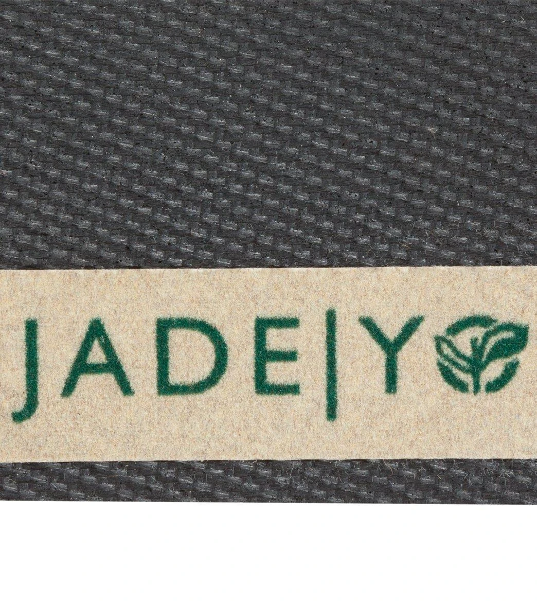 Jade Yoga Harmony Natural Rubber Yoga Mat 68" 5mm Black - Image 5