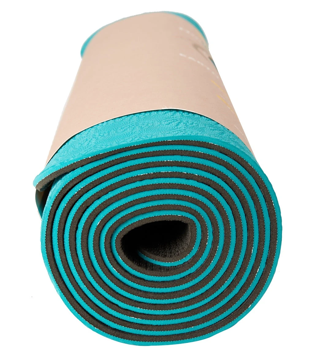 Hugger Mugger Earth Elements Eco Yoga Mat 72" 5mm Teal Onyx - Image 2