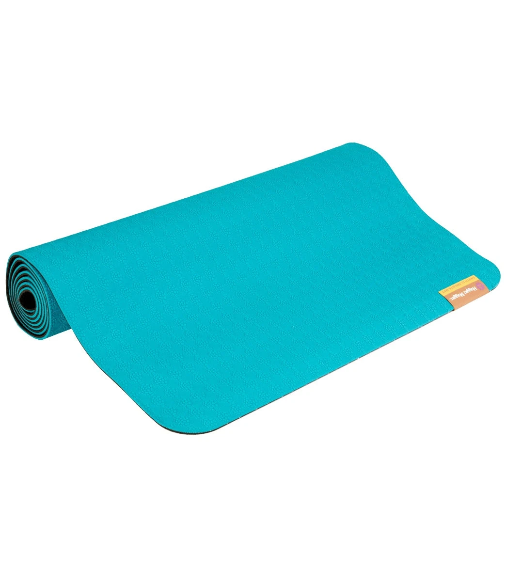 Hugger Mugger Earth Elements Eco Yoga Mat 72" 5mm Teal Onyx - Image 5