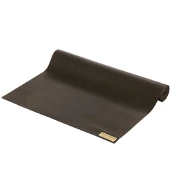 Jade Yoga Travel Long Natural Rubber Yoga Mat 74" 3mm Black
