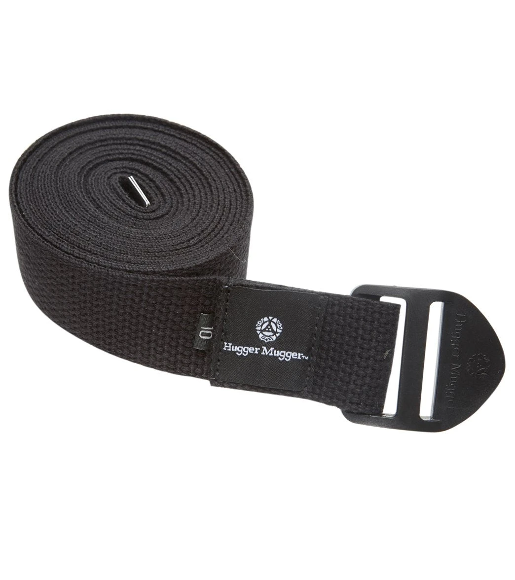 Hugger Mugger 10' Cotton Cinch Yoga Strap Black - Image 2