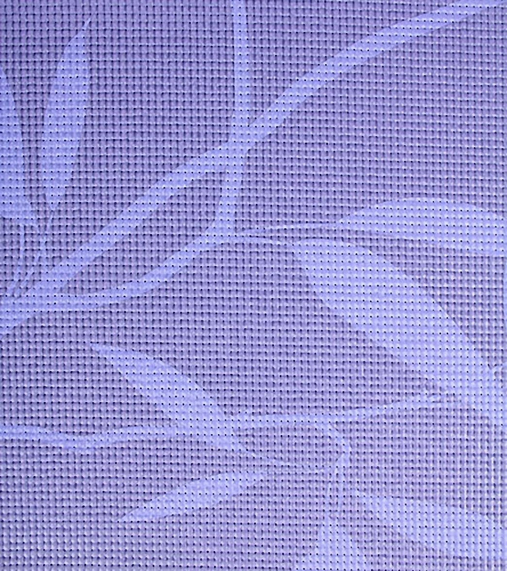 Gaiam Ash Leaves Premium Yoga Mat 68" 5mm Lavender - Image 3
