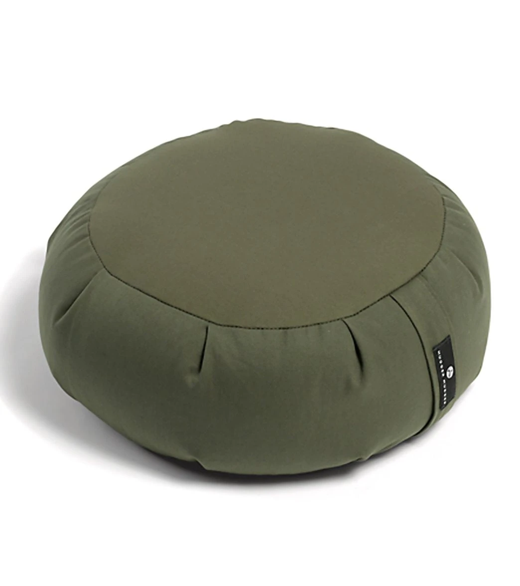 Hugger Mugger Zafu Yoga Meditation Cushion Olive