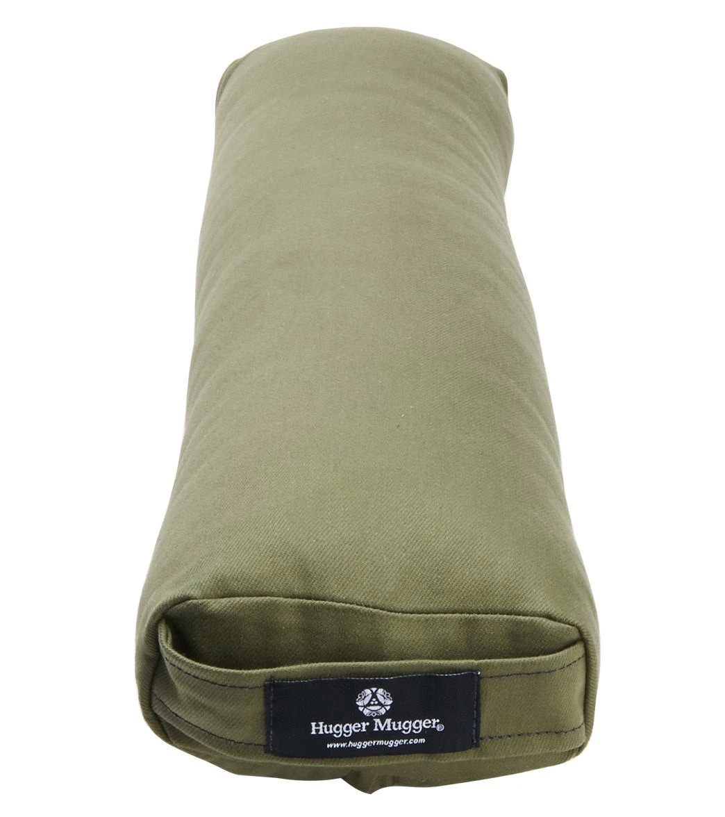 Hugger Mugger Pranayama Solid Yoga Bolster Olive - Image 3