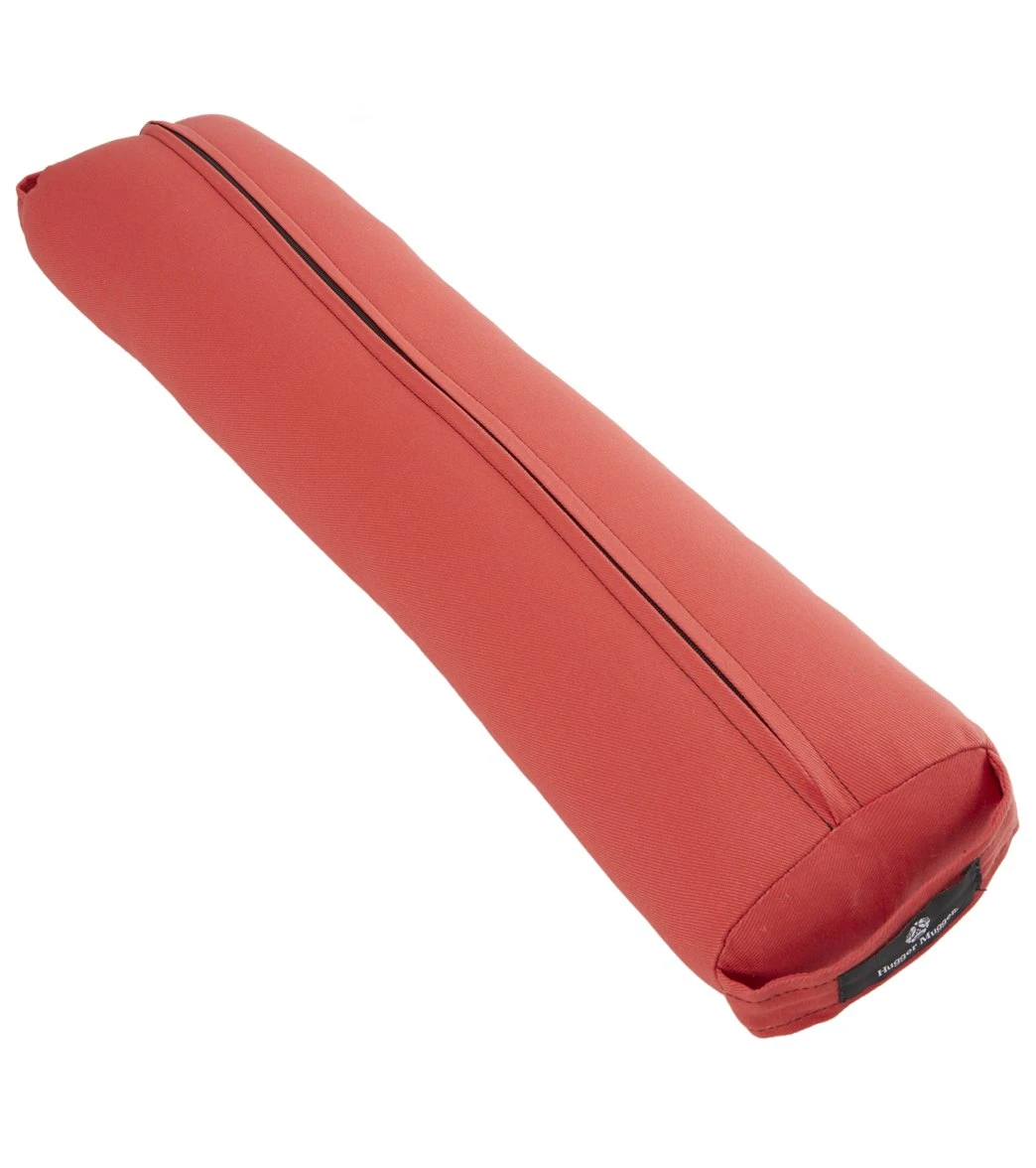 Hugger Mugger Pranayama Solid Yoga Bolster Poppy - Image 2
