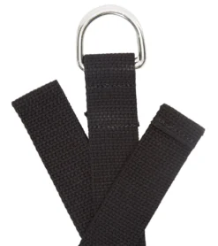 Hugger Mugger D-Ring Cotton Strap 8' Black