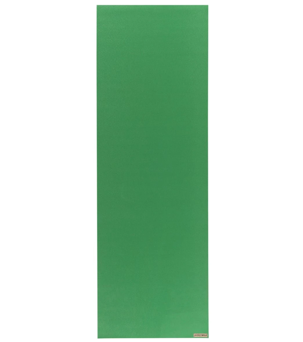 Jade Yoga Harmony Natural Rubber Yoga Mat 71" 5mm Jungle Green