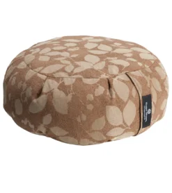 Hugger Mugger Zafu Printed Yoga Meditation Cushion Goldenleaf