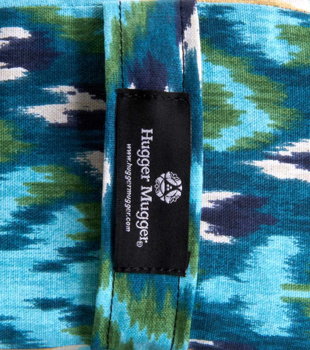 Hugger Mugger Standard Printed Yoga Bolster Indigo Ikat - Image 2