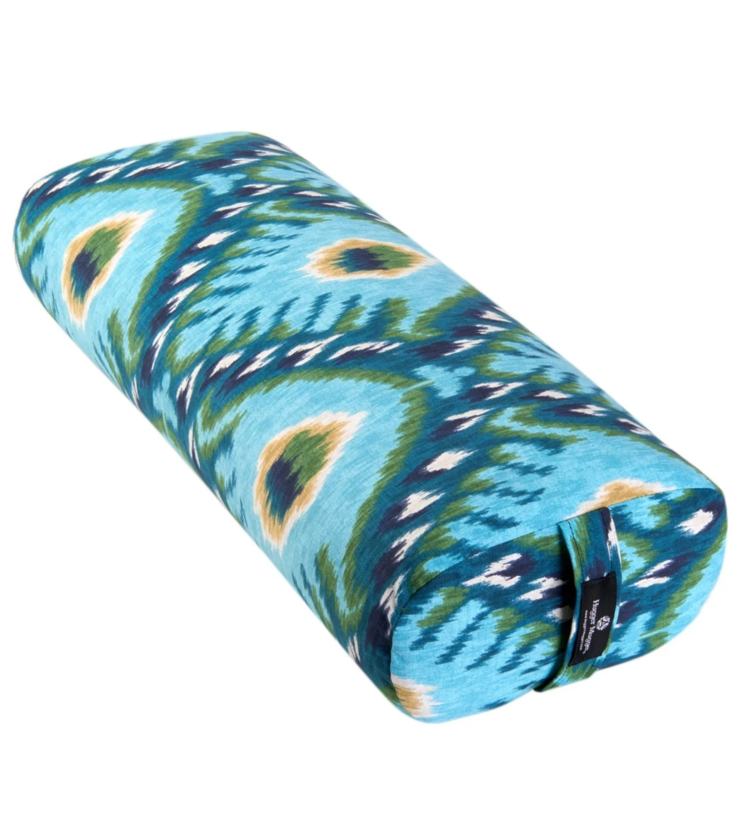 Hugger Mugger Standard Printed Yoga Bolster Indigo Ikat - Image 4