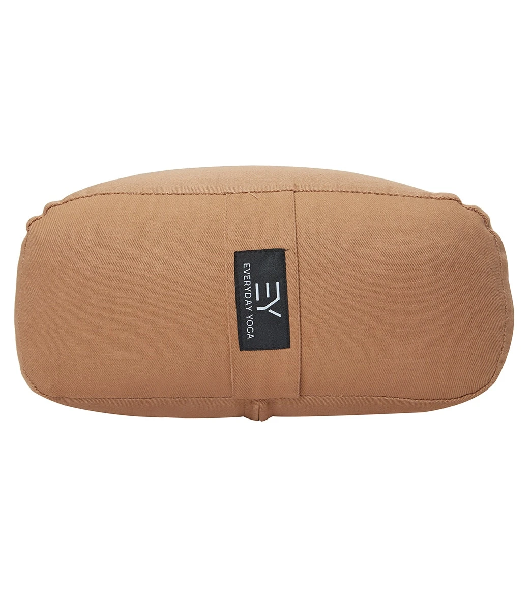 Everyday Yoga High Impact Cotton Rectangular Yoga Bolster Hazelnut - Image 3