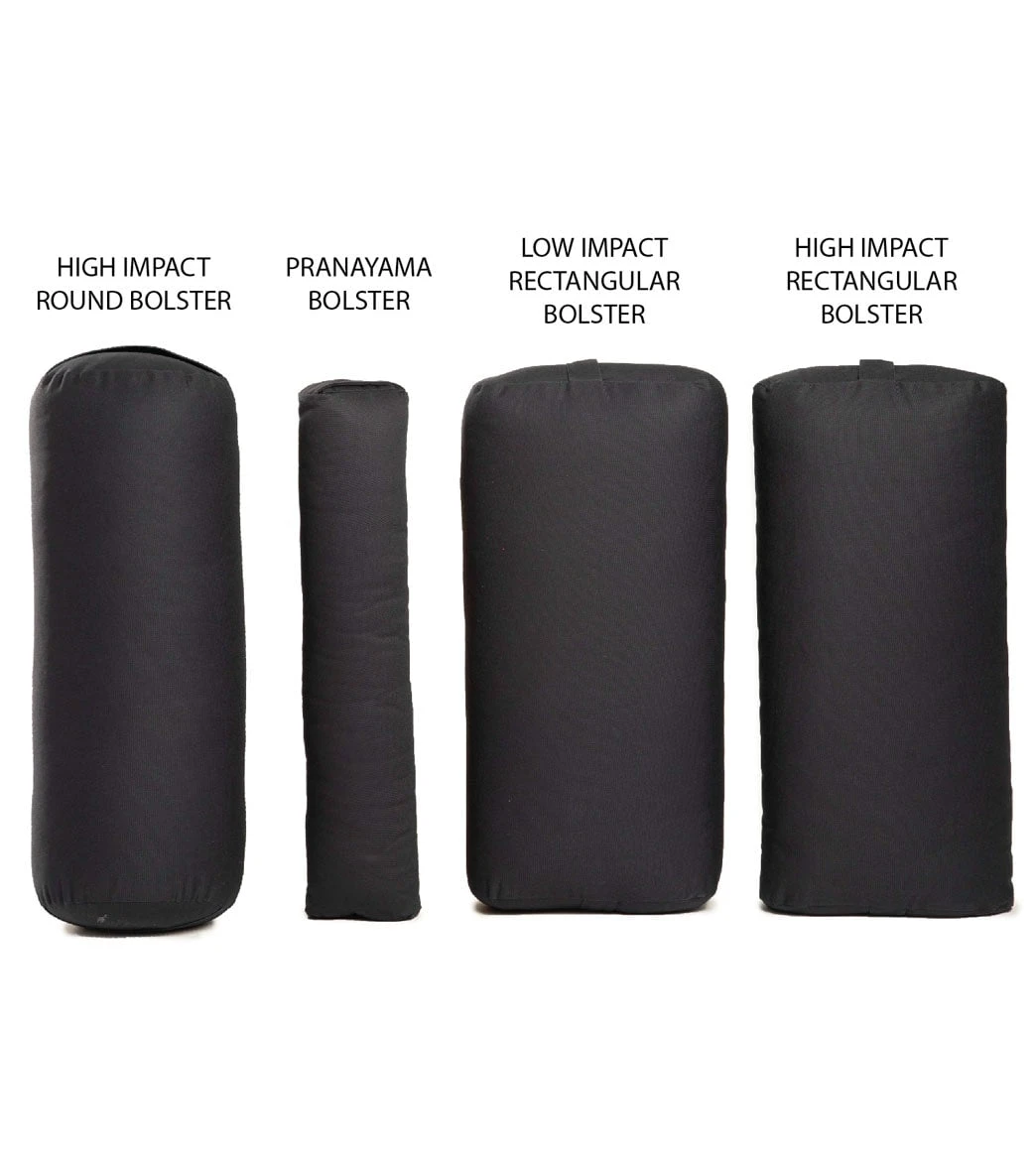 Everyday Yoga High Impact Cotton Rectangular Yoga Bolster Hazelnut - Image 4