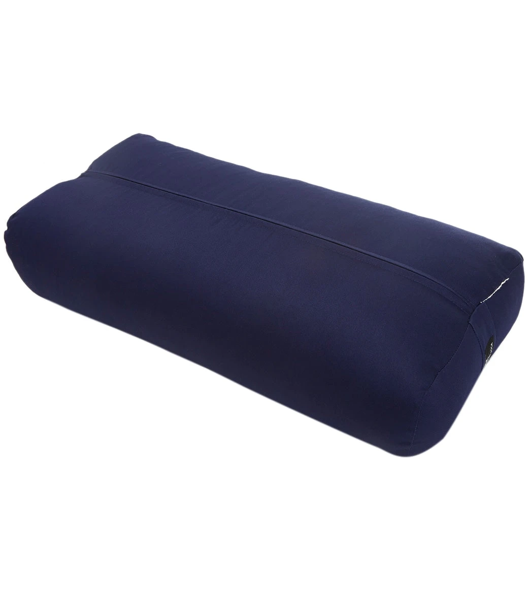 Everyday Yoga High Impact Cotton Rectangular Yoga Bolster True Navy - Image 2
