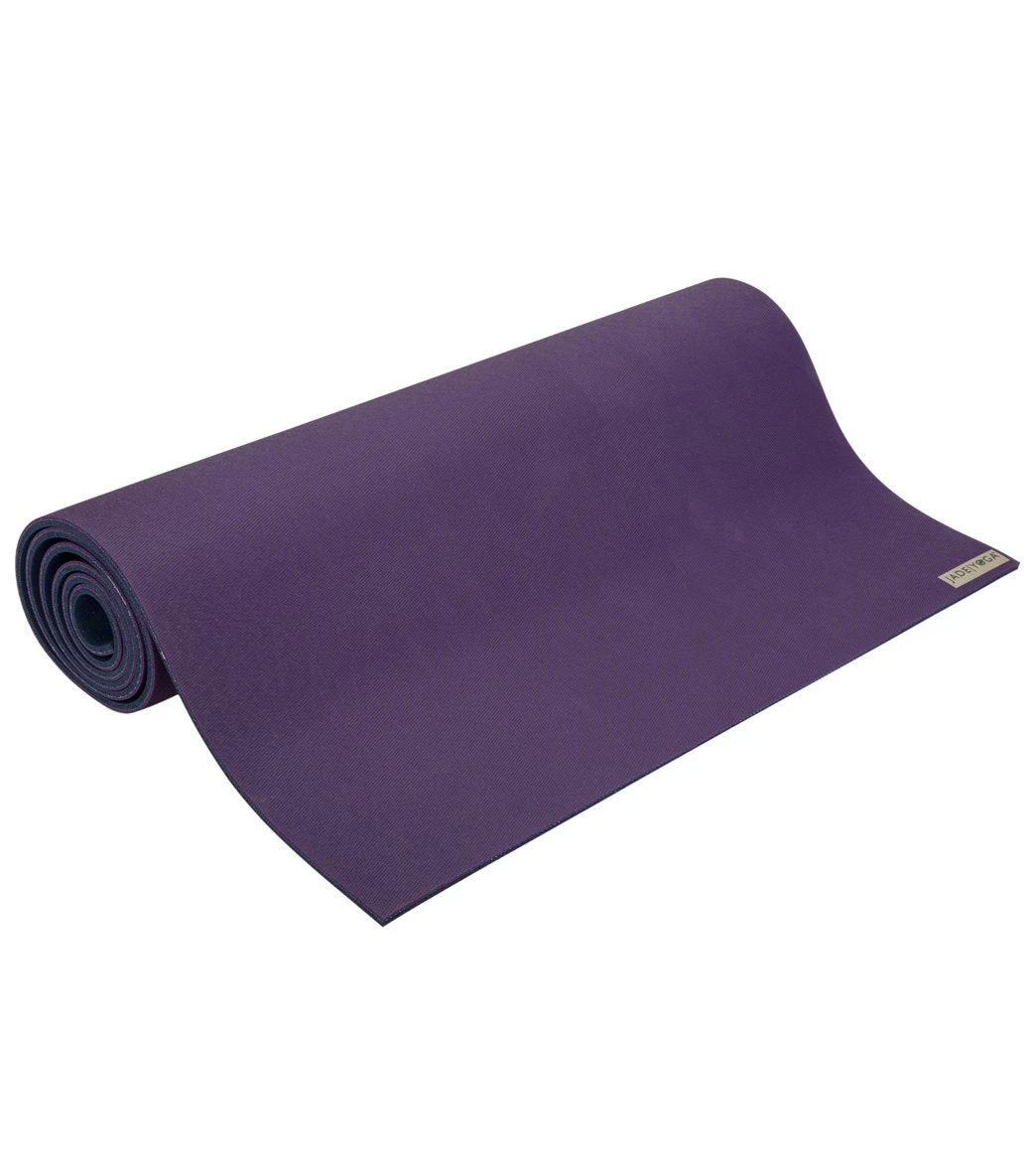 Jade Yoga Fusion Wide Natural Rubber Yoga Mat 80" 8mm Extra Thick - Image 2