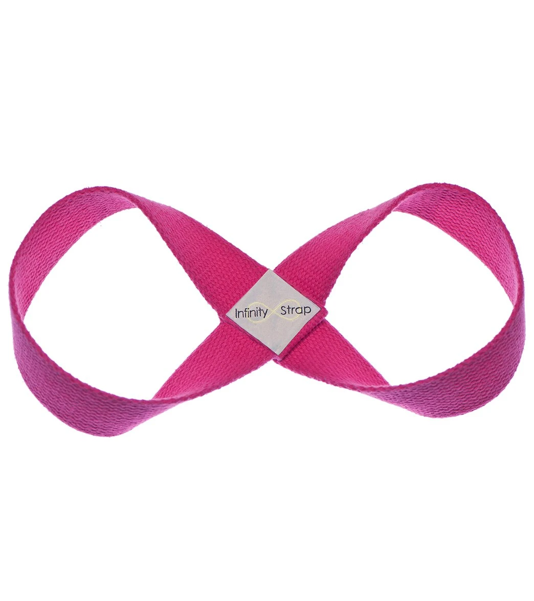 Infinity Strap Cotton Large 19" Yoga Strap Guava - Image 2