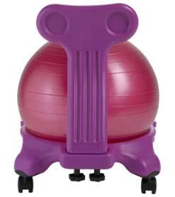Gaiam Kid's Yoga Balance Ball Chair Purple/Pink