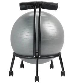 Gaiam Custom Fit Balance Yoga Ball Chair Grey