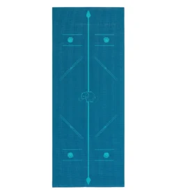 Everyday Yoga Kids' Alignment Yoga Mat 60 Inch 5mm Peacock With Print