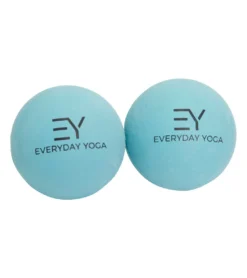 Everyday Yoga 2.5 Inch Yoga Massage Therapy Ball Set In Tote Aqua