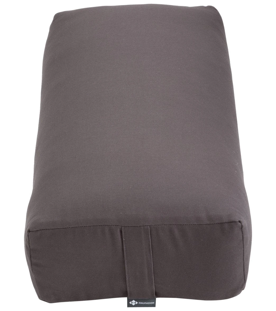 Halfmoon Rectangular Yoga Bolster Charcoal - Image 2