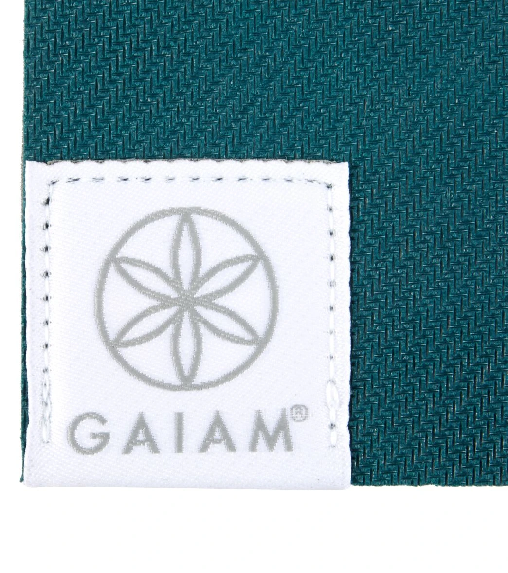 Gaiam Eco Friendly Power Grip Yoga Mat 68" 4mm Teal - Image 4