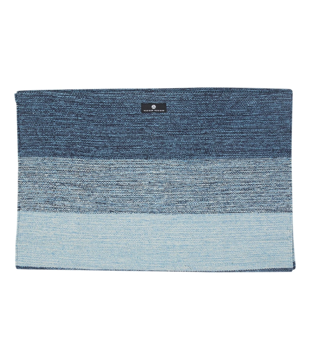 Hugger Mugger Cotton Yoga Rug 74" 3mm Indigo Dream