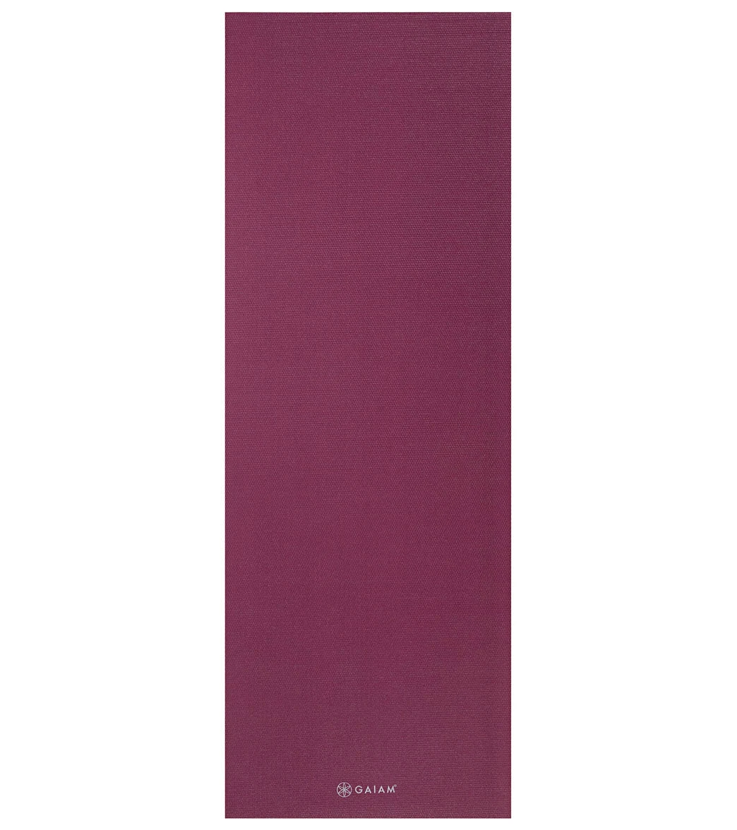 Gaiam Yoga Mat 68" 5mm Mulberry