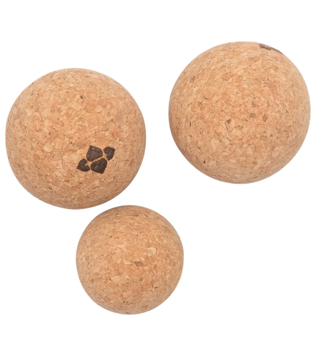 Halfmoon Natural Cork Massage Ball Trio - Image 4
