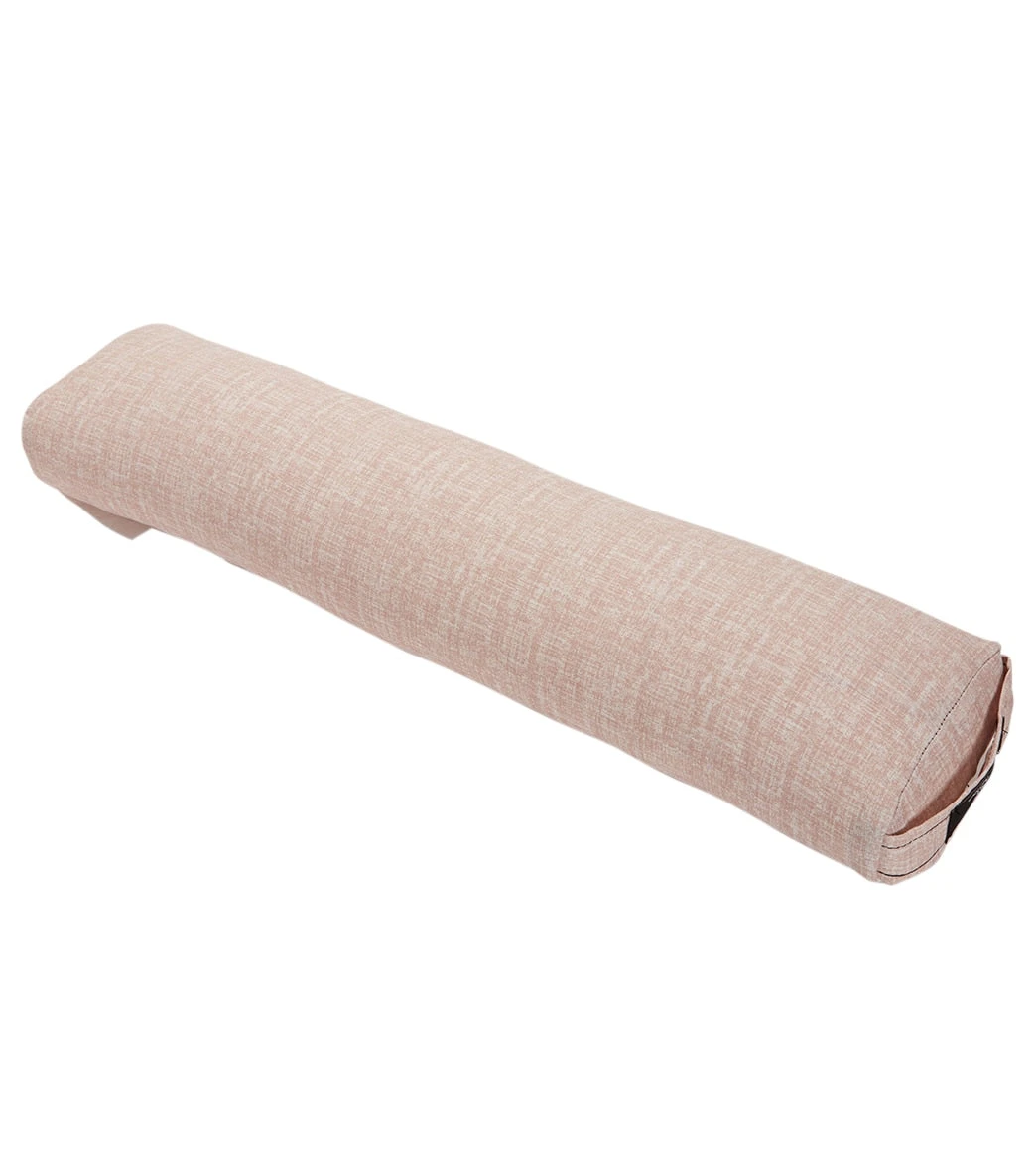 Hugger Mugger Pranayama Printed Yoga Bolster Rose Quartz - Image 2
