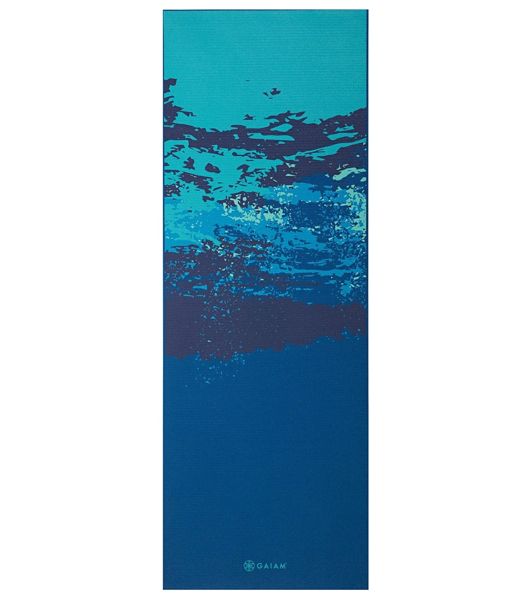 Gaiam 6mm Premium Reversible Yoga Mat Peaceful Waters - Image 3