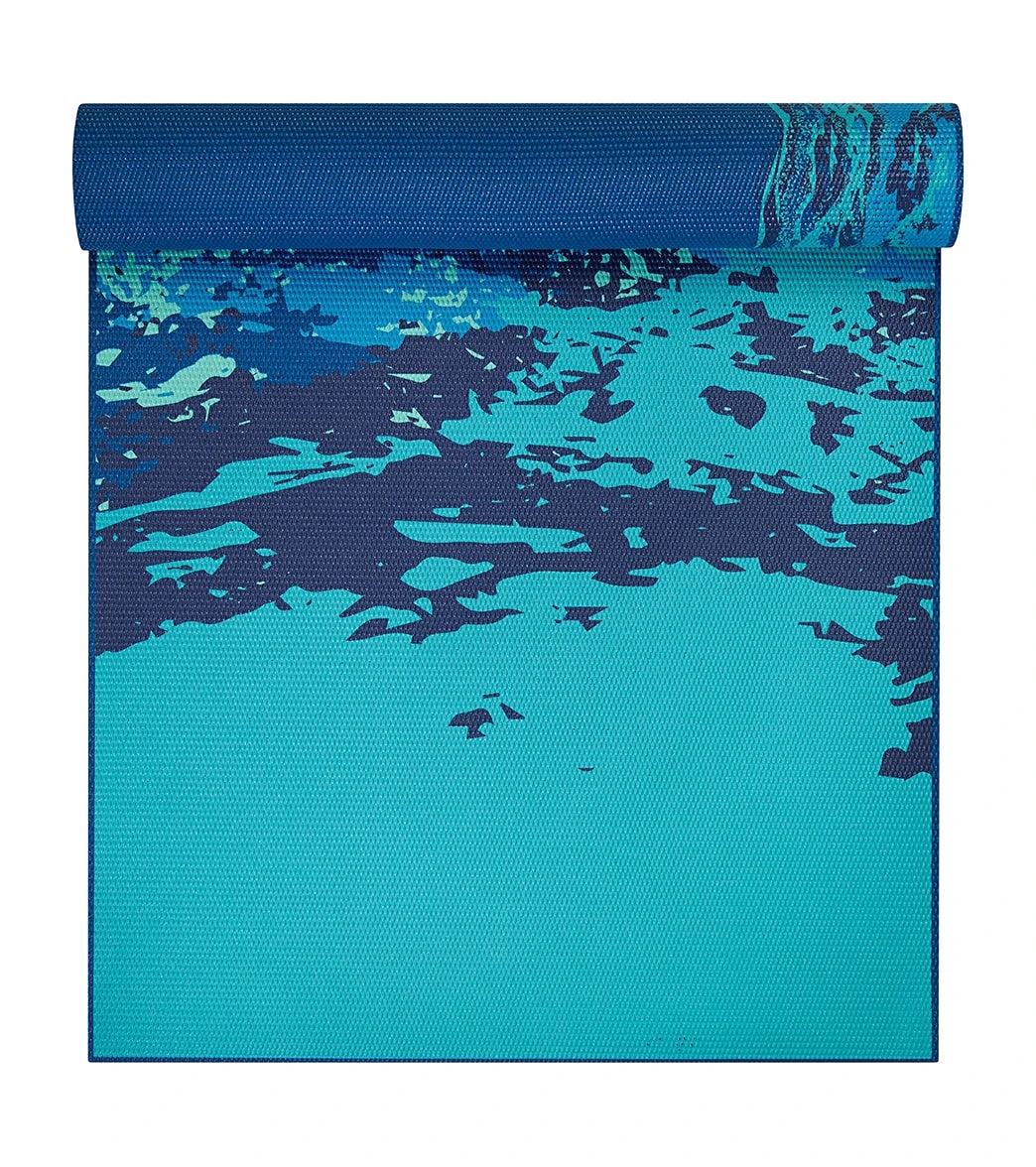 Gaiam 6mm Premium Reversible Yoga Mat Peaceful Waters - Image 4