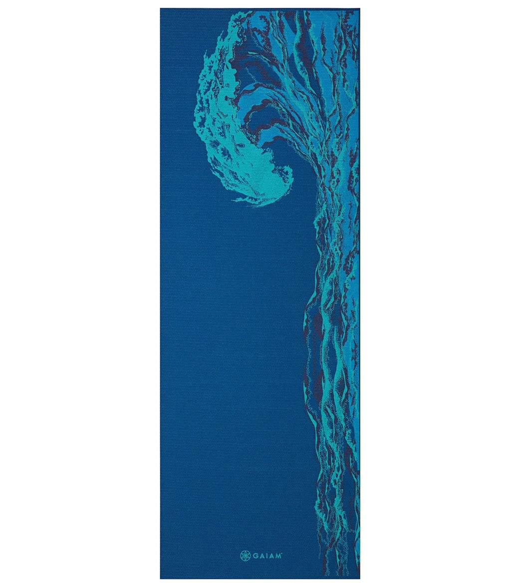 Gaiam 6mm Premium Reversible Yoga Mat Peaceful Waters - Image 6