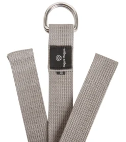 Hugger Mugger D-Ring Cotton Yoga Strap 10' Grey