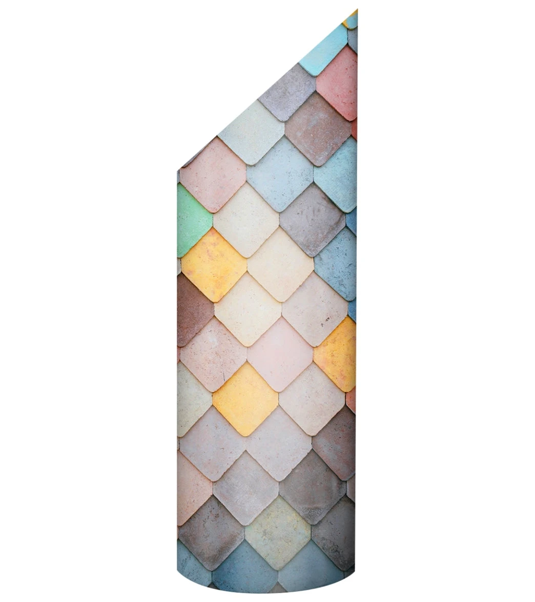 Mache Homi Yoga Mat Storage Tube | Mermaid Multicolor, Coral, Teal, Pink