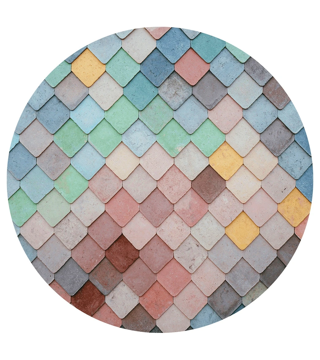 Mache Homi Yoga Mat Storage Tube | Mermaid Multicolor, Coral, Teal, Pink - Image 3