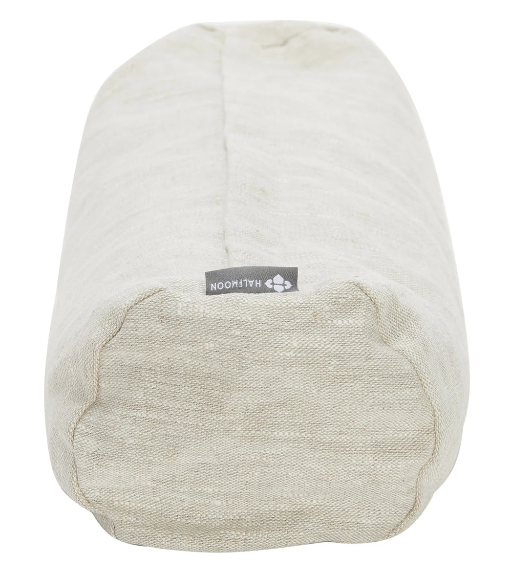 Halfmoon Linen Mini Cylindrical Bolster Natural Linen