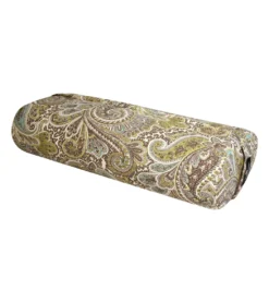 Hugger Mugger Standard Printed Yoga Bolster Paisley Café