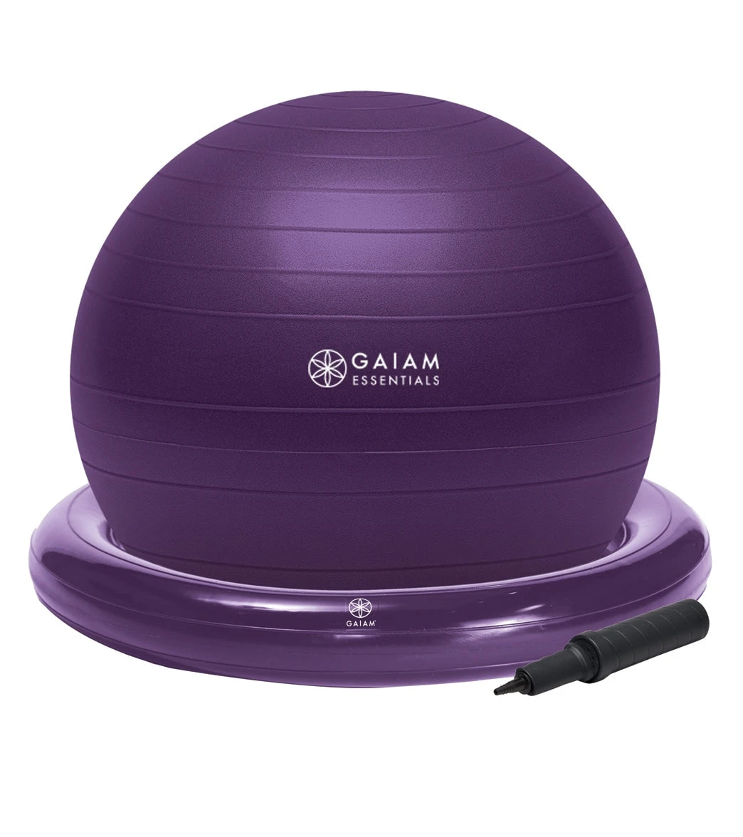 Gaiam Balance Ball & Base Kit - Image 4